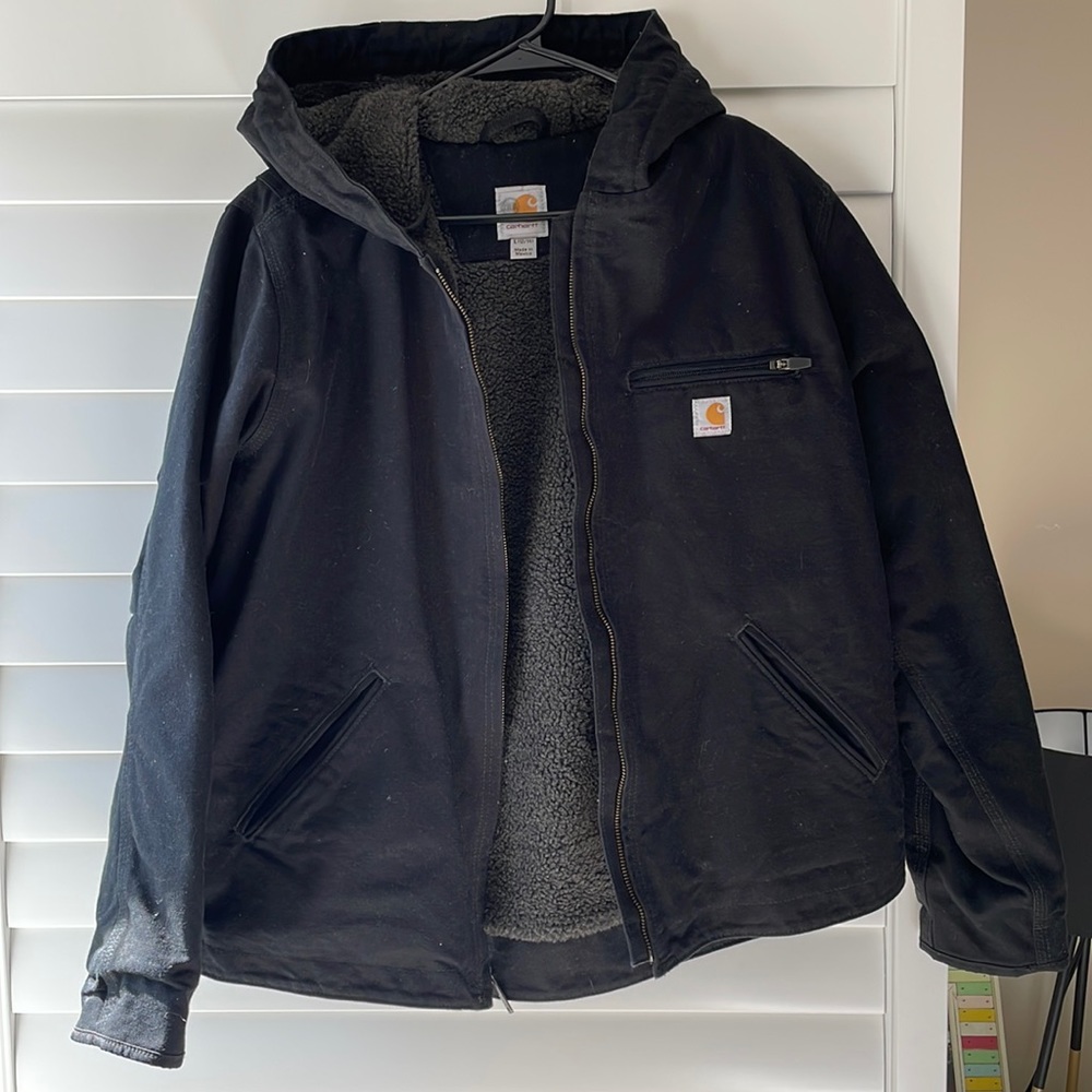 carhartt NWOT sherpa lined heavyweight jacket L (12/14)